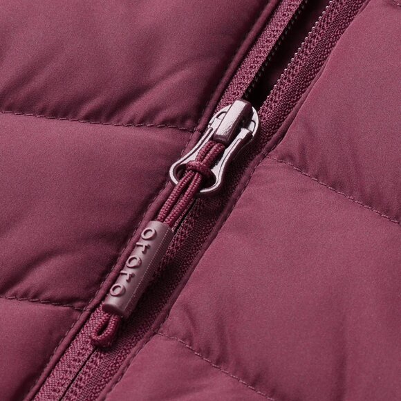 Ororo Women's Heated Lightweight Down Vest (Apparel Only) Wine Red XS - Picture 13 of 16